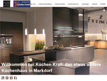 Tablet Screenshot of kuechen-krall.de